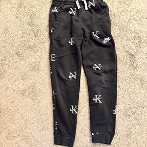 Nike Charcoal Joggers with White Logo